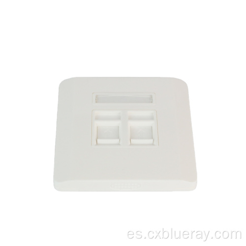 86Type 1 2 4 Port Face Plate RJ45 Salida frontal sin blindaje